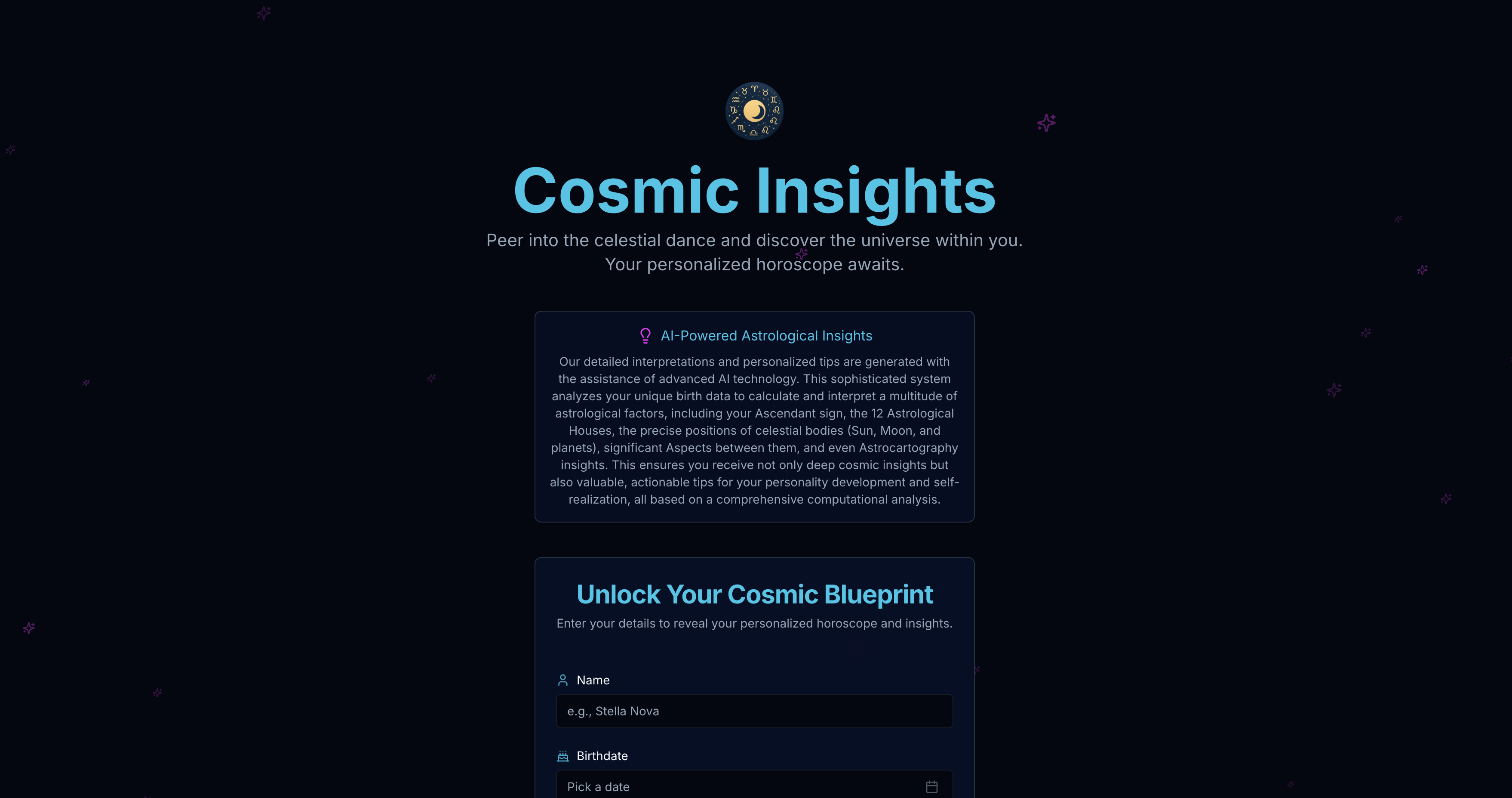 Cosmic Insights project preview