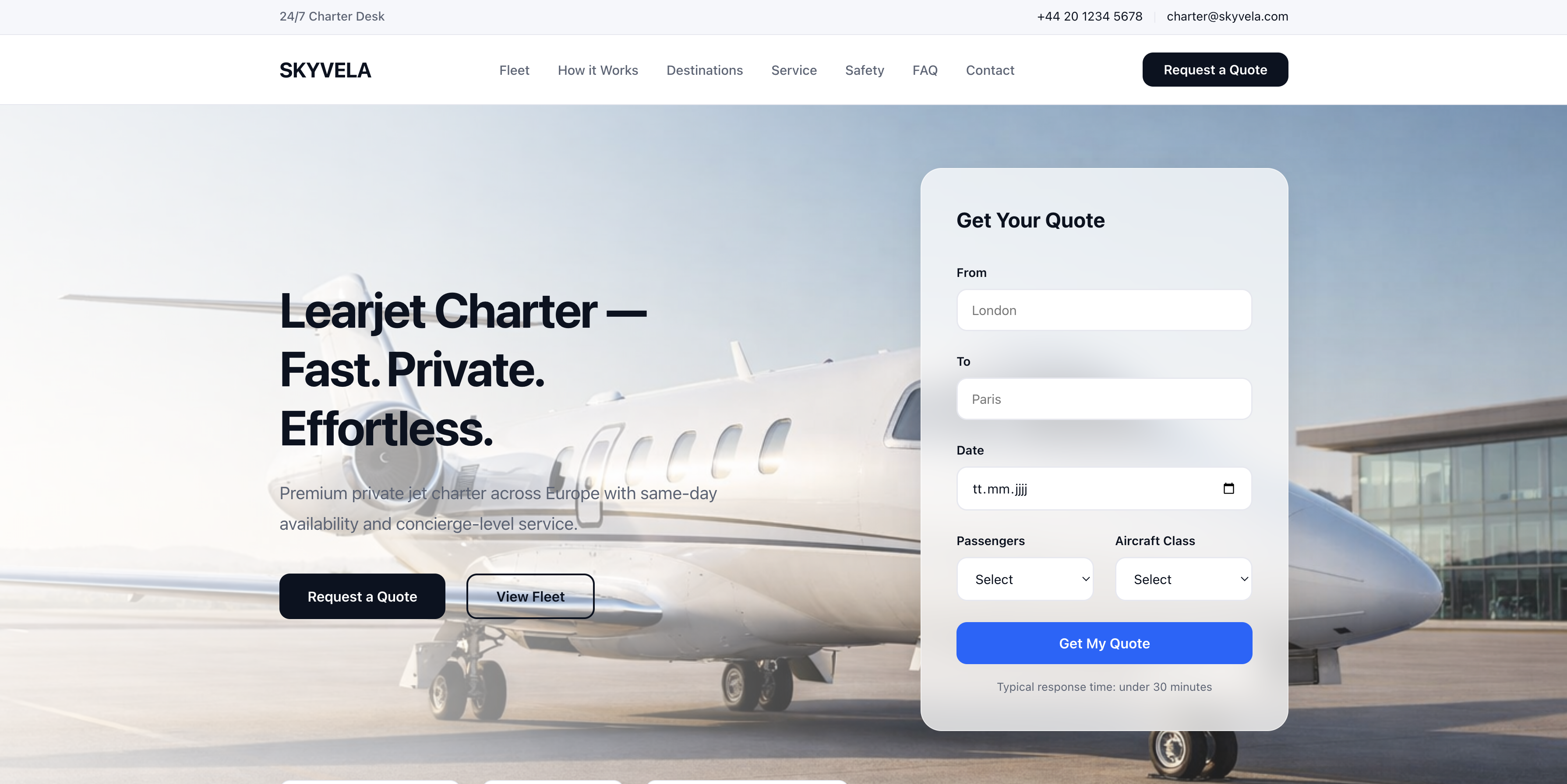 Skyvela project preview